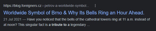 Google search results